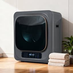 Afvoerdroger - Wanddroogkast met UV Sterilisatie en 6 Programma's - 3 kg Capaciteit - Grijs — thumbnail 8