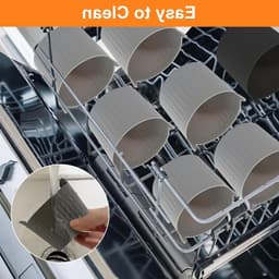 12 stuks siliconen muffinvormen voor airfryer, herbruikbare bakvorm, siliconen vormen voor muffins, cake en eieren — thumbnail 2