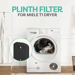 Vervangend plintfilter voor Miele T1-droger - 9164761 warmtepompdroger - plintfilter van schuim - 2 stuks — thumbnail 7