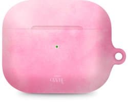 xoxo Wildhearts hoesje geschikt voor Airpods Pro 1 / Pro 2 - Cotton Candy - Ook als telefoonhoesje verkrijgbaar - schokbestendige case geschikt voor Airpod Pro (2) - koptelefoon case - Suikerspin hard case met pastelroze kleur - pastel roze