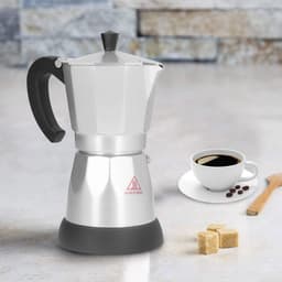 Dailygoody - Elektrische Moka Pot - 480 W Koffiezetapparaat - 300 ml - Voor Gezinnen en Kantoren - Aluminium - Ideaal voor Meetings — thumbnail 3