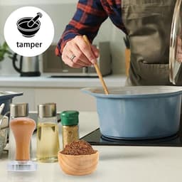 Koffietamper - Espresso stamper - Perfecte Espresso - Roestvrij Staal - 51 mm - Zilver — thumbnail 2