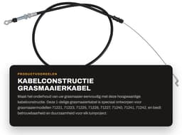 Dailygoods- Kabelconstructie 99-6837 - Duurzame Grasmaaierkabel - Geschikt voor Modellen 71221/71223/71225 - Slijtvaste Materialen - Hoge Prestaties - Nauwkeurige Compatibiliteit — thumbnail 1