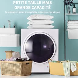 HAUSS SPOLE Luchtafvoerdroger – Compact 2,5 Kg – 49,5 x 41,5 x 58,8 cm – Staal – Wit – Wandmontage en Kleine Ruimtes — thumbnail 8
