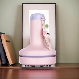 Tafelstofzuiger Mini - Bureau Schoonmaker - Snel Opruimen - Oplaadbaar Draadloos - 8.7 x 8.7 x 12 cm - Roze — thumbnail 4