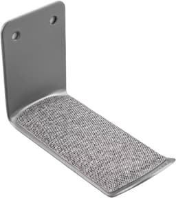 Hoofdtelefoonhaak - Muurbeugel Houder - Onder Bureau - PU Beschermpad - 9.5x6.1x4.2cm - Zilverkleurig — thumbnail 1