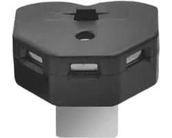 USB LED Lampje - Sfeerlicht Mini - Auto Bureau - Automatische Helderheid - Compact Formaat - Zwart