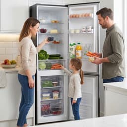 Heinner HCNF-HM253XE++ Koel-vriescombinatie – 253 L – No Frost – Elektronische Temperatuurregeling – Omkeerbare Deur – RVS – 5 Jaar Garantie — thumbnail 9