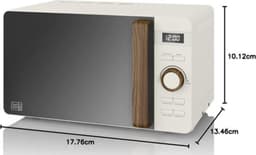 Thuys - Combi Magnetron - Combimagnetron Vrijstaand - Heteluchtoven - Inbouw Mogelijk - 800W - Wit — thumbnail 2