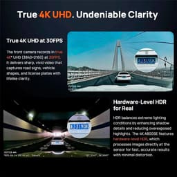 70mai Dash Cam 4K A800SE - Dashcam - 4K Ultra HD opname met HDR - GPS en ADAS rijassistentie - Parkeerstand beveiliging - WiFi app bediening - G-sensor voor incidentdetectie en continue opname — thumbnail 8