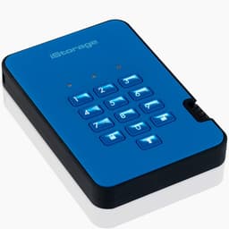 Externe SSD - Draagbare Opslag - Veilig Data Opslaan - Hardware Encryptie - 128GB - Blauw — thumbnail 4