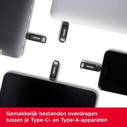 USB Flash Drive - Dual Drive Go - Bestanden Overzetten - Dubbele Connectoren - 512GB - Zwart — thumbnail 2