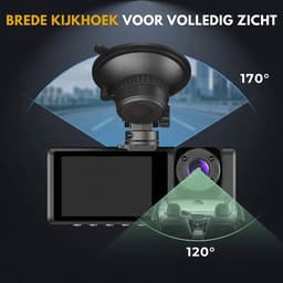 Boncy® Dashcam Voor Auto - 3 Kanalen Voor, Achter en Binnen Camera - 1080P Full HD - Dual Dashcams Met Achteruitrijcamera en Parkeermodus - G-Sensor - Nachtzicht - Loop Recording - 170 Graden Kijkhoek — thumbnail 5