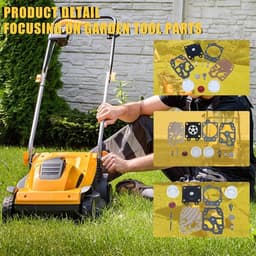Carburateur reparatieset met primer en lampventiel geschikt voor GX35, CG430, CG260 en CG330 motoren, hoogwaardige onderdelen voor optimale prestaties — thumbnail 3