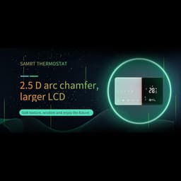 Slimme Thermostaat - Temperatuurregelaar - Energie Besparen - Programmeerbaar 5+1+1 - 95-240V - Wit — thumbnail 4