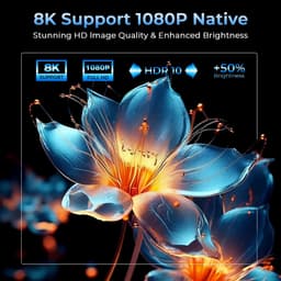 4K Smart Projector - Buitenbeamer - Home Theater - Android 14 - Wifi 6 - Bluetooth 5.4 - Native Full HD 1080P - Autofocus - Auto Keystone Correctie - 2000 ANSI Lumen - 180° Draaibaar - Geschikt voor Films, Gaming en Presentaties — thumbnail 5