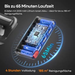 Draadloze Steelstofzuiger Paars - Krachtige Zonder Kabel — thumbnail 4