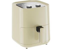 Kleine Airfryer - Heteluchtfriteuse - Gezond Koken - Compact Lichtgewicht - 5 Liter - Beige