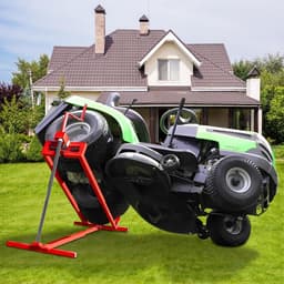 Grasmaaier Hefkrik - Onderhoudskrik Hefplatform - Tuinonderhoud Vereenvoudigen - Telescopisch Verstelbaar - 400 kg Capaciteit - Rood — thumbnail 3