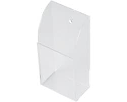 Transparante wandmontage opbergdoos voor afstandsbedieningen, acryl, geschikt voor TV en airconditioning.