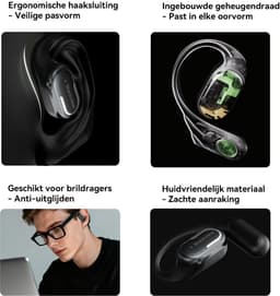 Blackview AirBuds 300 - Open ear Oordopjes - Oortjes Draadloos - Sport Oordopjes - Bluetooth 6.0 - Spatwaterdicht IPX5 - Wit — thumbnail 5