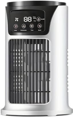 Airco - Airconditioning - Mobiele airco - Mini airco - Mini airconditioning - LED Light - Quiet 6 - Speed Desk Cooler for Home Office — thumbnail 1