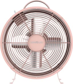 Tafelventilator Cecotec 25W – Retro Roze Bureauventilator – 8 Inch – 2 Snelheden – Stabiele Voet — thumbnail 1