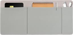 Externe Harde Schijf Houder - Tas Organizer - Mobiel Werken - Zelfklevende Bevestiging - 27 x 13 cm - Grijs — thumbnail 1