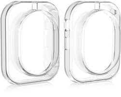 kwmobile koptelefoon hoes van TPU - geschikt voor Nothing Headphone (1) - 2x hoes voor hoofdtelefoon in transparant