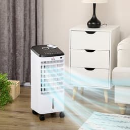 Mini Airco PRO - Mobiele Airco - Luchtkoeler 3-in-1 - Ventilator - Luchtbevochtiger - Koeling Met IJs - 3,5L Watertank - 12 Uur Timer - Voor Kamer 12-16 m² - 24,5x27x60 cm - 1 — thumbnail 4