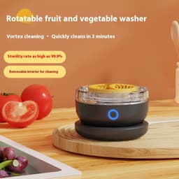 Zwart-Pesticiden Reiniger - Keukenmachines -Ultrasonic Fruit & Vegetable Washer - Pesticiden Verwijderaar - USB-Fruitreiniger - Produce Purifier - Verwijder Moeiteloos Bacteriën & pesticiden - voor Het Reinigen van Fruit, Groenten — thumbnail 5