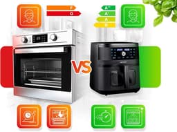 Airfryer XXL - Hete Lucht Oven - Gezond Koken - Met Kijkvenster - 8 Liter - Zwart — thumbnail 4