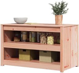 Buiten Keuken Kast - Opbergkast Tuin - Keuken Organiseren - Massief Douglas Hout - 106x55x64 cm - Bruin — thumbnail 1