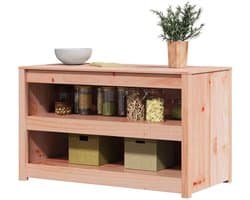 Buiten Keuken Kast - Opbergkast Tuin - Keuken Organiseren - Massief Douglas Hout - 106x55x64 cm - Bruin