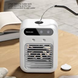 Draagbare Airco - Persoonlijke Koeler - Kantoor Thuis - USB Oplaadbaar - 500 Ml Tank - Wit — thumbnail 2
