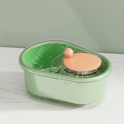 Fruit Cleaner Bowl - Groente Wasmachine - Voedsel Bereiden - Hand Crank Mechanisme - 347 x 267 x 206 cm — thumbnail 2