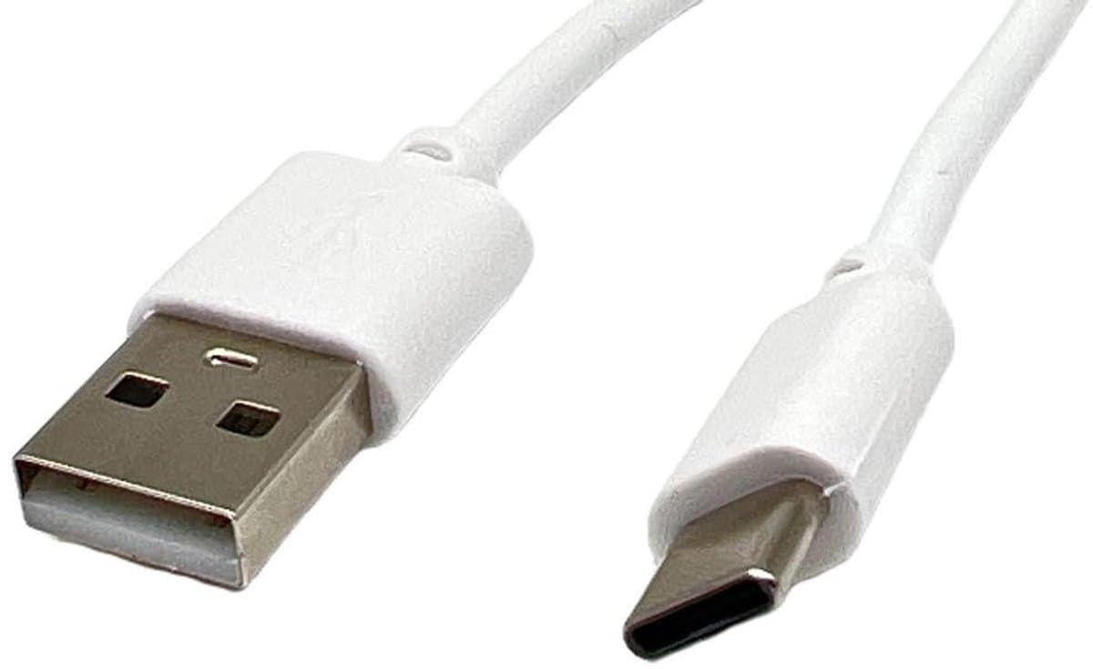 USB-C Laadkabel - Datakabel Type C - Externe Harde Schijf - Snel Laden en Data - 1 Meter - Wit — afbeelding 1