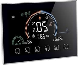 Slimme Thermostaat - Verwarmingsregelaar Ketelthermostaat - Energie Besparen - APP-bediening - 5-35°C - Zwart — thumbnail 1
