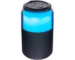 MOBZI Wireless Bluetooth Speaker with RGB Ambient Light — 360° Omnidirectional Sound, 10W Output, Bluetooth 5.3, 7 LED Light Modes, IPX5 Waterproof, 12H Playtime, USB-C, TWS Stereo Pairing — Portable Indoor & Outdoor Speaker for Home, Party & Travel