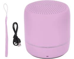 Draagbare Bluetooth Luidspreker - Mini Speaker Reizen - Muziek Luisteren Buiten - Wisselende Kleuren Lichtshow - 10 Meter Bereik - Roze