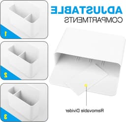 Magnetische Markerhouder voor Whiteboard en Schoolbenodigdheden, Ideaal voor Koelkast en Magnetische Oppervlakken, Wit — thumbnail 2