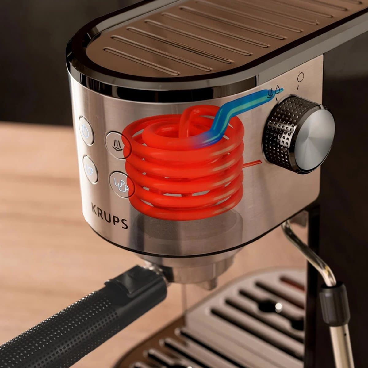 Krups Virtuoso Essential XP4418 Espresso machine - Zwart — afbeelding 1