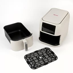Heteluchtfriteuse - Airfryer XXL - Gezond Koken - 7 Programma's - 8 Liter - Matgrijs — thumbnail 3