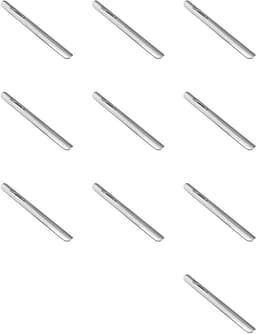 Tafelkruimelaar - Kruimelveger set - Snelle tafelreiniging - Vaste clip houder - 10 stuks - Zilver — thumbnail 1