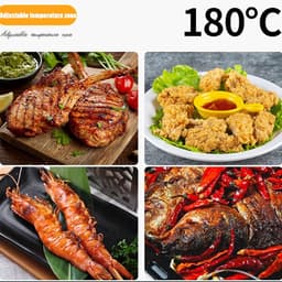 Airfryer Oven - Heteluchtfriteuse - Gezond Koken - Automatische Pauze - 5.5 Liter - Oranje — thumbnail 4