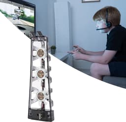 Dailygoods - Dailygoody - PS5-accessoires - Koelventilator - Efficiënte gameconsole-koeler - Laag geluidsniveau - Met LED-licht - Geschikt voor PS5 - Disc en digit. — thumbnail 3