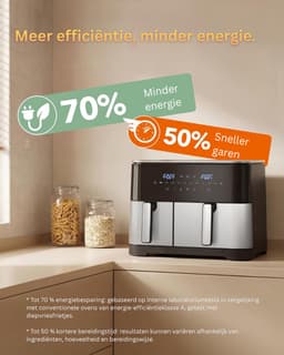 MKSS® Airfryer XXL - Dubbele Mand Airfryer — thumbnail 5