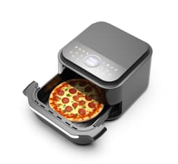 Swiss Haus® AFP23 Airfryer XXL - 5.5L – 2000W – 10” Pizza Air Fryer – 40-230°C – 10 Programma’s – PFAS Vrij – Zwart — thumbnail 2