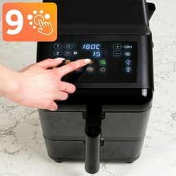 Berdsen BD-663 Serie - Dubbele Heteluchtfriteuse - 11.6L - 3000W - Zwart/Zilver — thumbnail 1