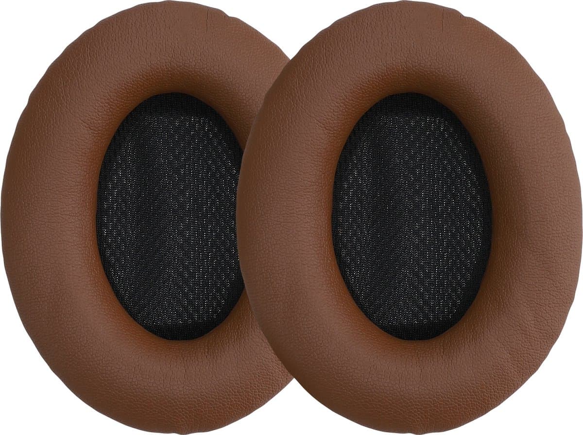 kwmobile 2x oorkussens geschikt voor Bose Quietcomfort 35 35II 25 15 / QC35 QC35II QC25 QC15 - Earpads voor koptelefoon in donkerbruin — afbeelding 1